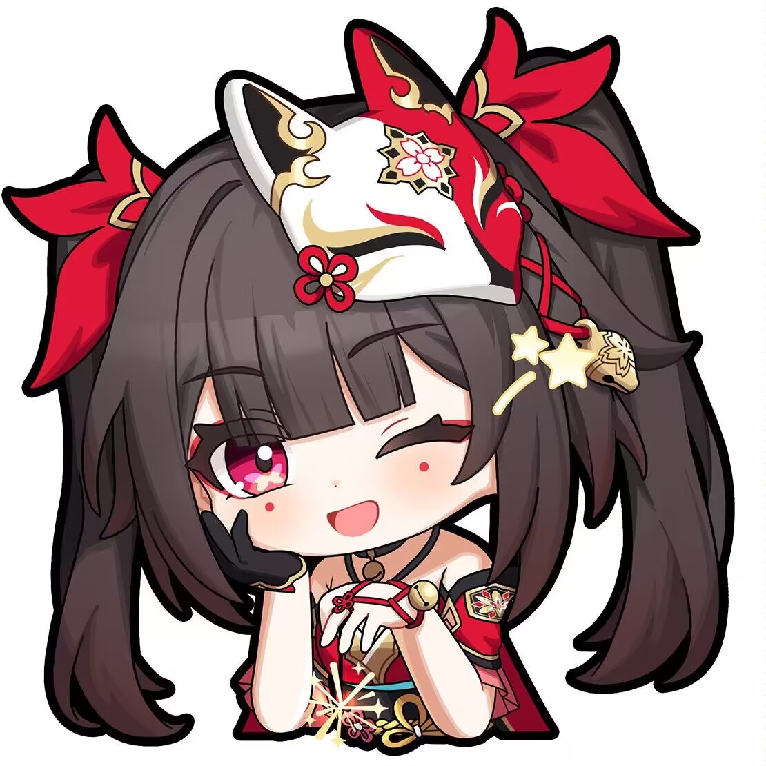 扶脸wink