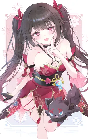 花火&ゾロア